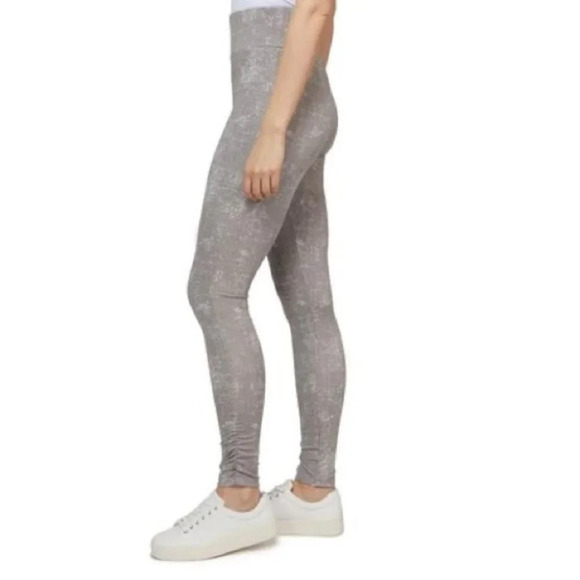 Mexx Women's Leggings Washed Tie Dye Ruched Grey High Rise Waist Size XS - Picture 9 of 14